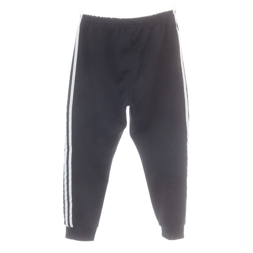 【中古】アディダス adidas ポリエステルコットン トラックパンツ ブラックxホワイト【 JPN XL 】【 状態ランクB 】【 メンズ 】