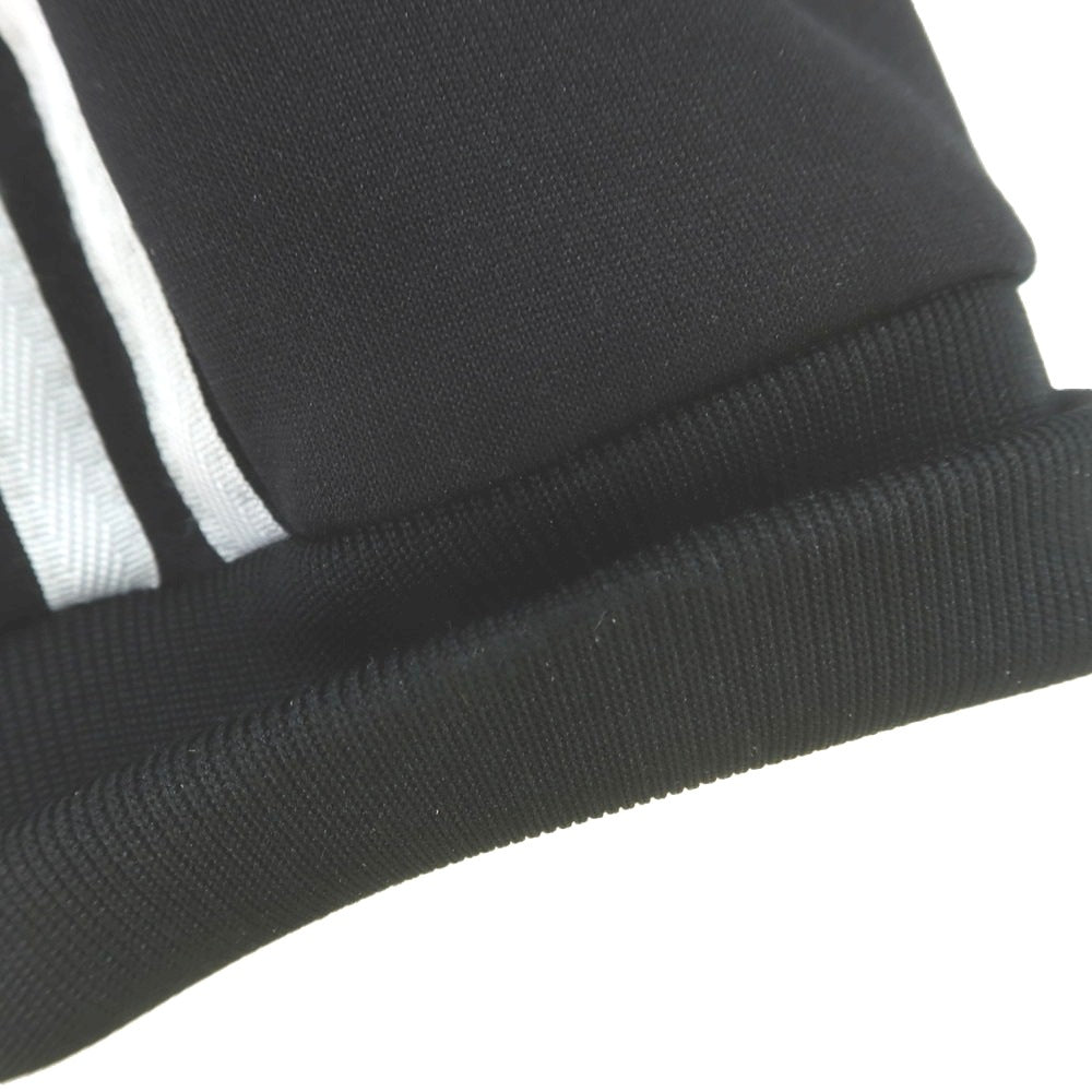 【中古】アディダス adidas ポリエステルコットン トラックパンツ ブラックxホワイト【 JPN XL 】【 状態ランクB 】【 メンズ 】