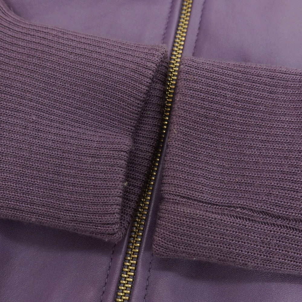 【中古】アコースティック Acoustic ラムレザー ジップアップブルゾン パープル【 M 】【 状態ランクD 】【 メンズ 】