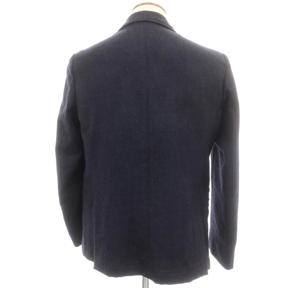 【中古】グイード ディ リッチョ GUIDO DI RICCIO ウール カジュアルジャケット ネイビー【 46 】【 状態ランクC 】【 メンズ 】