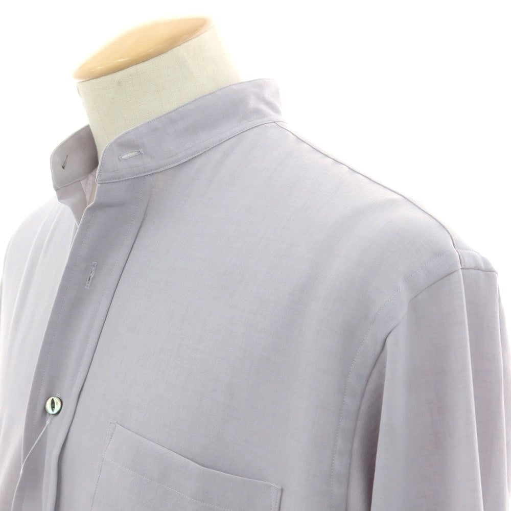 【中古】ザスタイリストジャパン The Stylist Japan ポリエステル スタンドカラー カジュアルシャツ ライトグレー【 S 】【 状態ランクB 】【 メンズ 】
