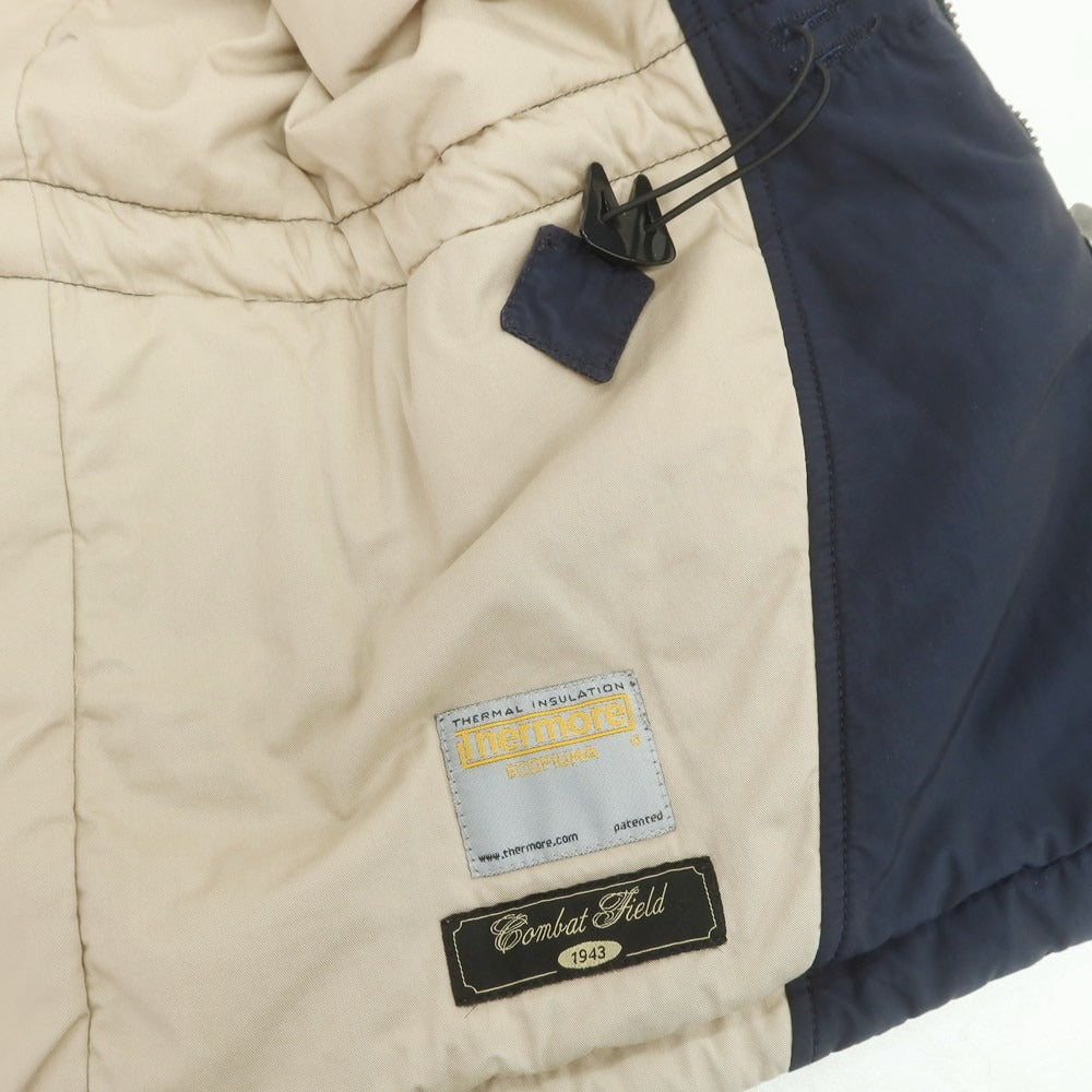 【中古】ヒストリックリサーチ HISTORIC RESEARCH コットンナイロン M-65 中綿 ネイビー【 S 】【 状態ランクC 】【 メンズ 】