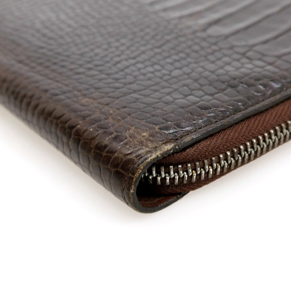 【中古】モンブラン MONTBLANC レザー ノートカバー ダークブラウン【 状態ランクC 】【 メンズ 】