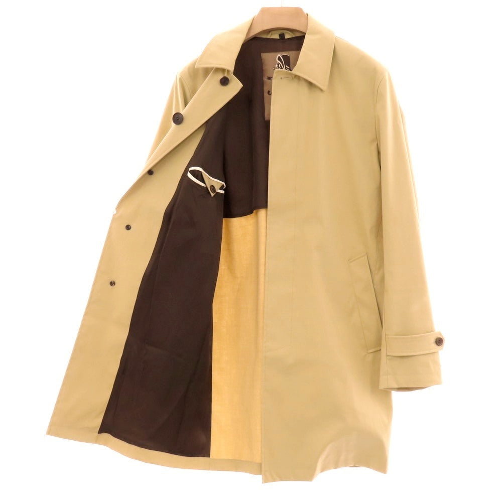 【中古】シーラップ Sealup ボンディング加工 コットン ステンカラーコート ベージュ【 48 】【 状態ランクC 】【 メンズ 】