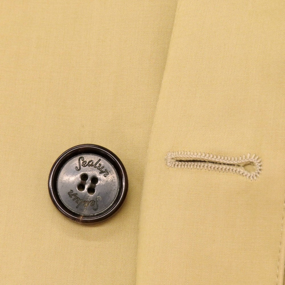 【中古】シーラップ Sealup ボンディング加工 コットン ステンカラーコート ベージュ【 48 】【 状態ランクC 】【 メンズ 】