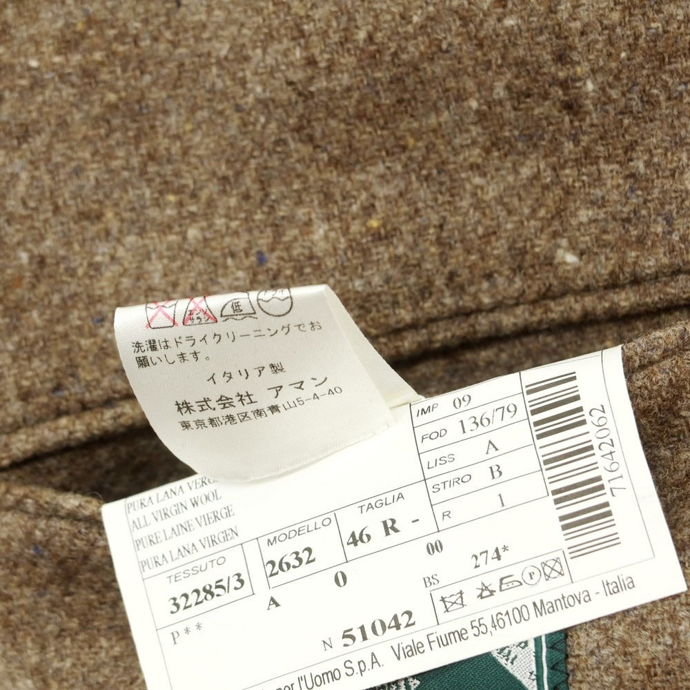 【中古】ルビアム LUBIAM ウール テーラードジャケット ブラウン系【 46 】【 状態ランクB 】【 メンズ 】