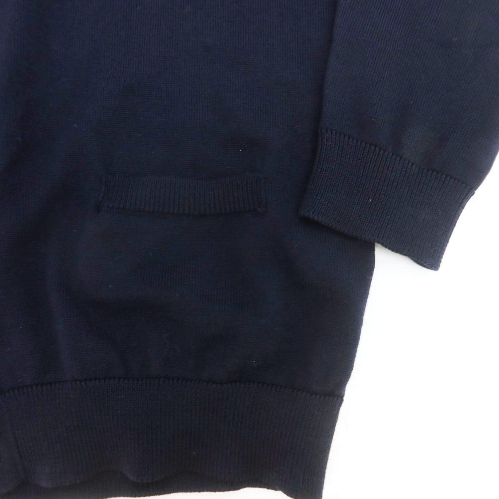 【中古】ロベルトコリーナ ROBERTO COLLINA ハイゲージ ウール カーディガン ネイビー【 46 】【 状態ランクC 】【 メンズ 】