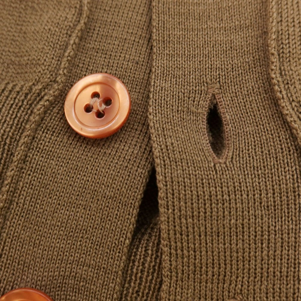 【中古】アレッサンドロルッピ Alessandro Luppi ハイゲージ ウール カーディガン ブラウン【 S 】【 状態ランクC 】【 メンズ 】