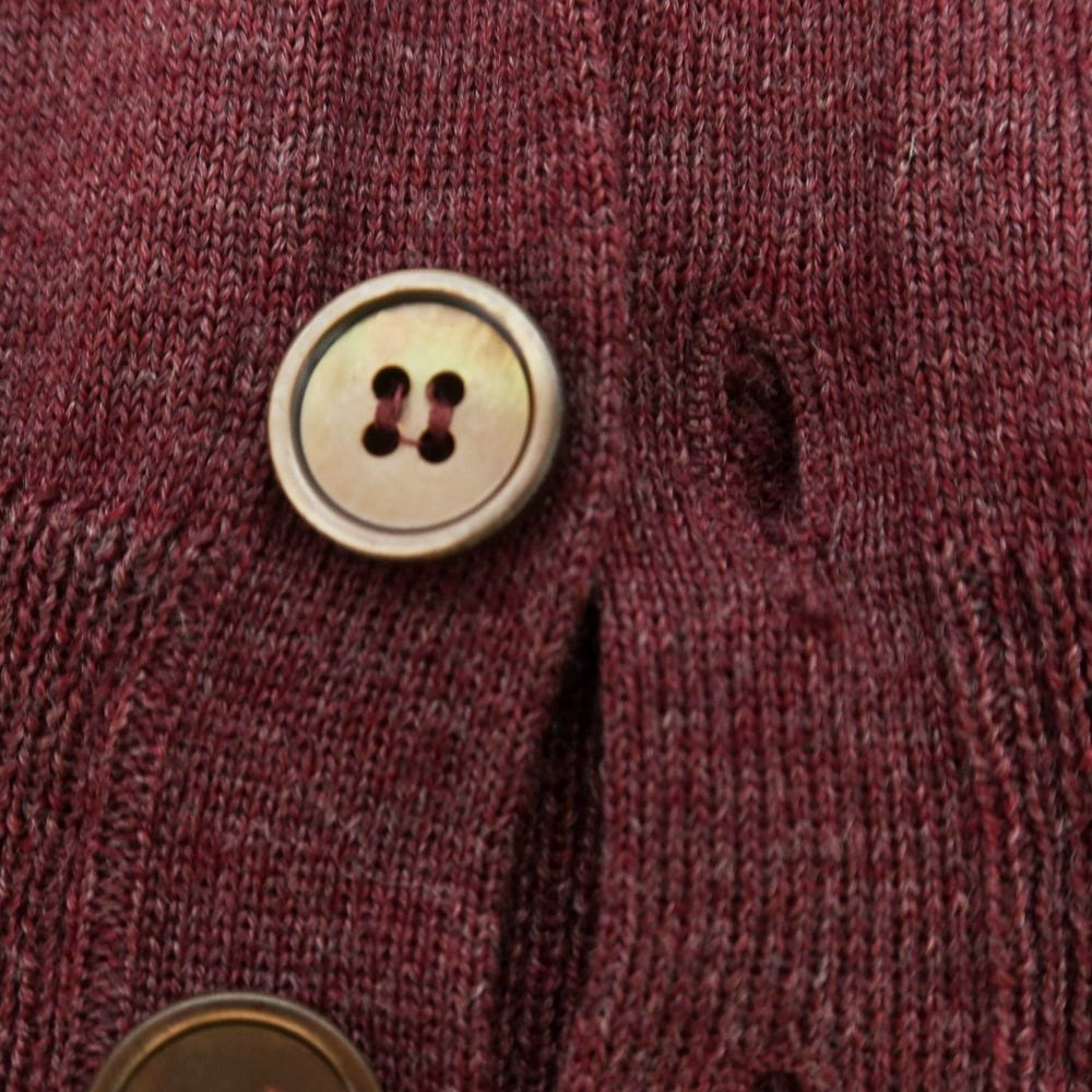 【中古】ザノーネ ZANONE ハイゲージ ウール カーディガン パープル【 46 】【 状態ランクC 】【 メンズ 】