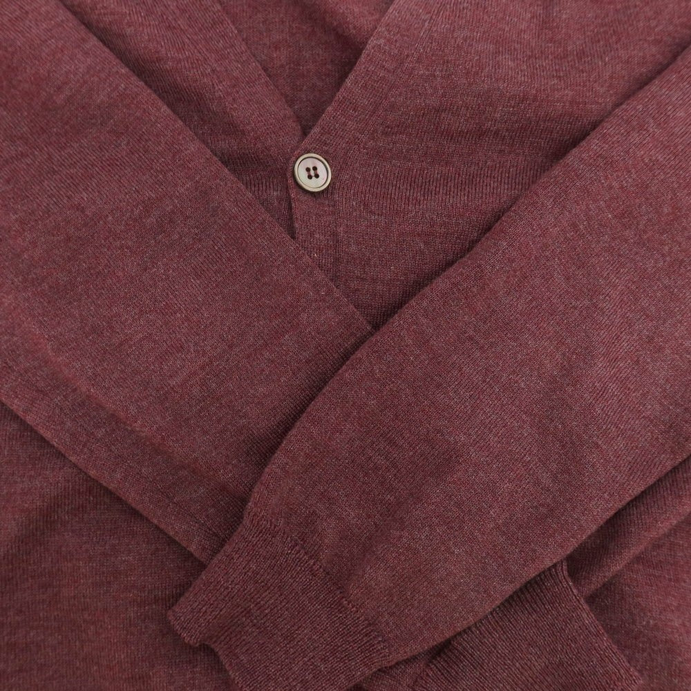 【中古】ザノーネ ZANONE ハイゲージ ウール カーディガン パープル【 46 】【 状態ランクC 】【 メンズ 】