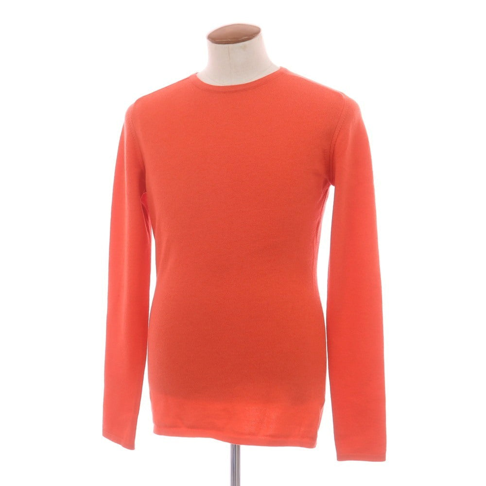 【中古】キャロルクリスチャンポエル Carol Christian Poell ストレッチ ウール クルーネック プルオーバーニット オレンジ【 48 】【 状態ランクB 】【 メンズ 】