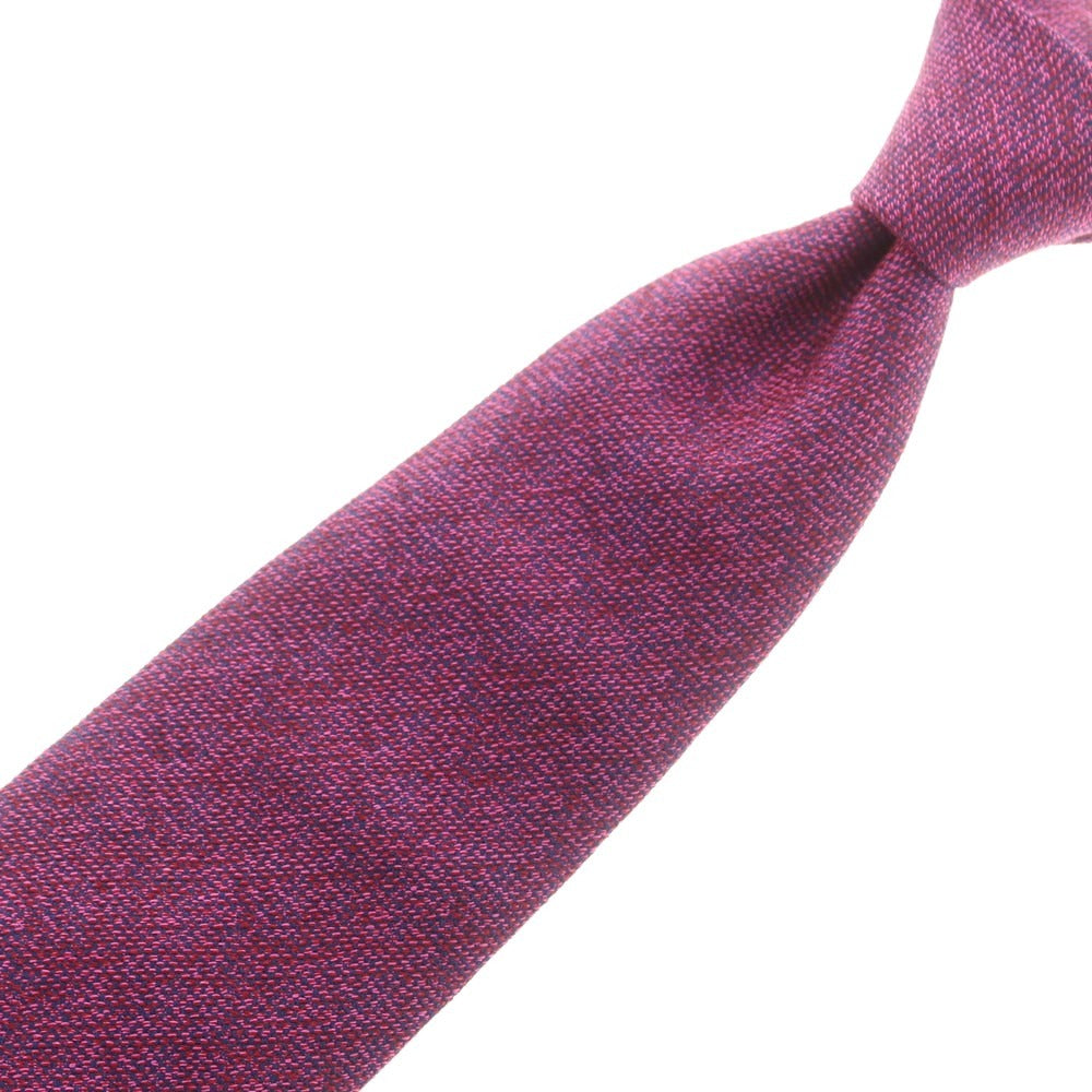 【中古】ドレイクス DRAKES BEAMS F別注 シルクウール 無地ネクタイ パープル【 状態ランクB 】【 メンズ 】