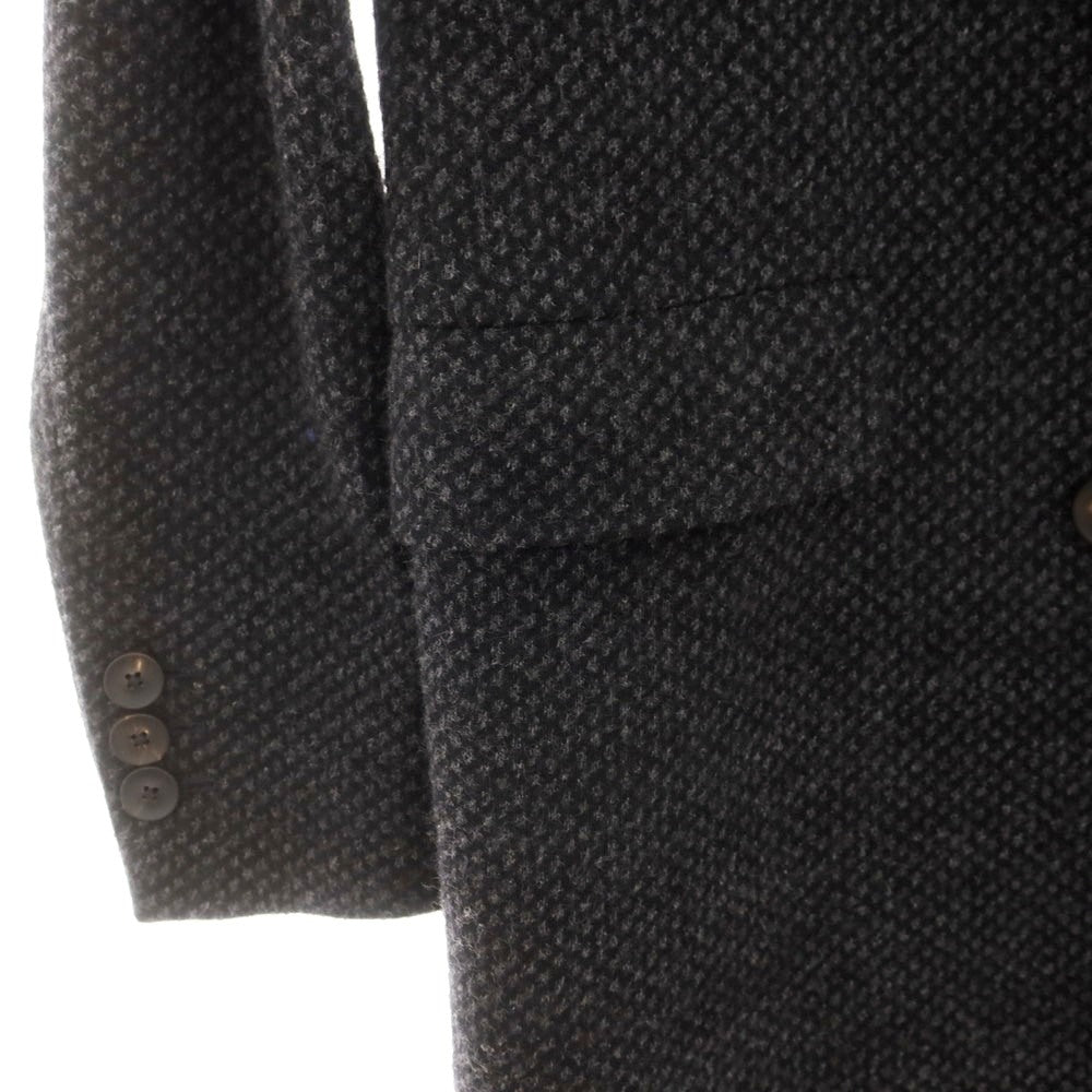 【中古】ザ ジジ THE GIGI ウールナイロン チェスターフィールドコート ブラックxグレー【 46 】【 状態ランクB 】【 メンズ 】