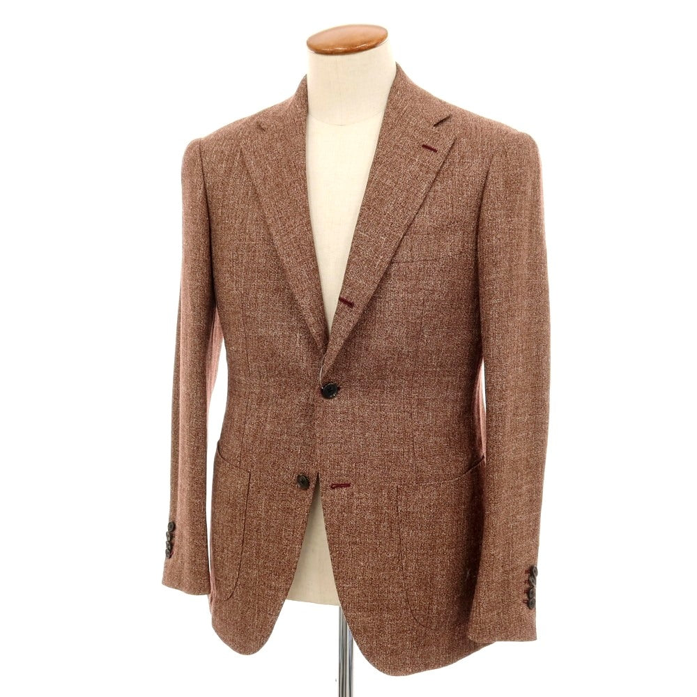 【中古】ブリッラ ペル イル グスト Brilla per il gusto シルクリネンウールモヘヤ 3B テーラードジャケット マルーン系【サイズ46】【 状態ランクB 】【 メンズ 】