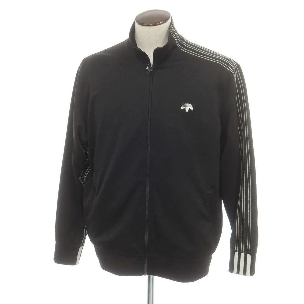 【中古】アディダス adidas × Alexander Wang ストレッチ ポリエステル ジャカード トラックジャケット ジャージ ブラック【 J 2XO 】【 状態ランクC 】【 メンズ 】