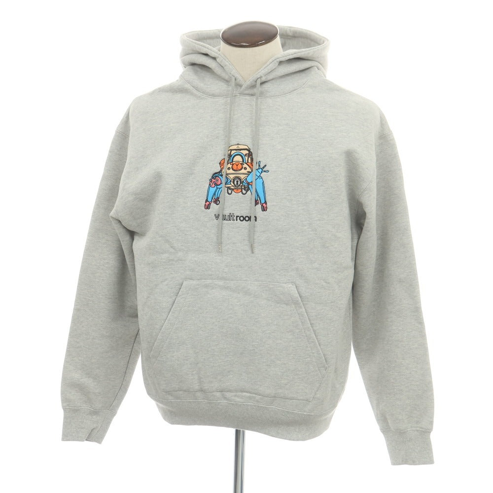 【中古】【未使用】ボルトルーム vaultroom × 攻殻機動隊S.A.C. コットン プルオーバー パーカー グレー【 L 】【 状態ランクS 】【 ユニセックス 】