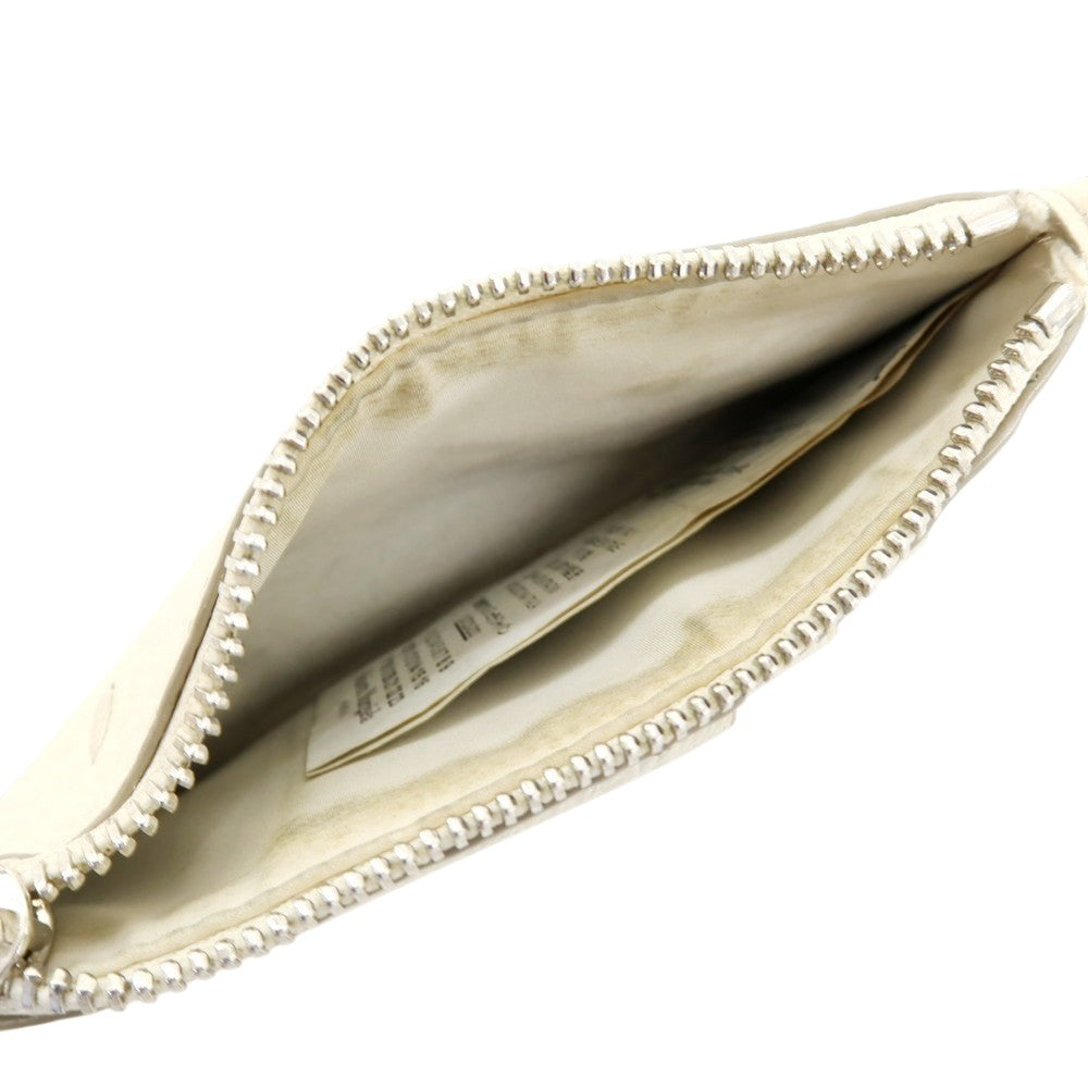 【中古】メゾン マルジェラ Maison Margiela レザー コイン&カードケース ホワイト【 状態ランクD 】【 ユニセックス 】