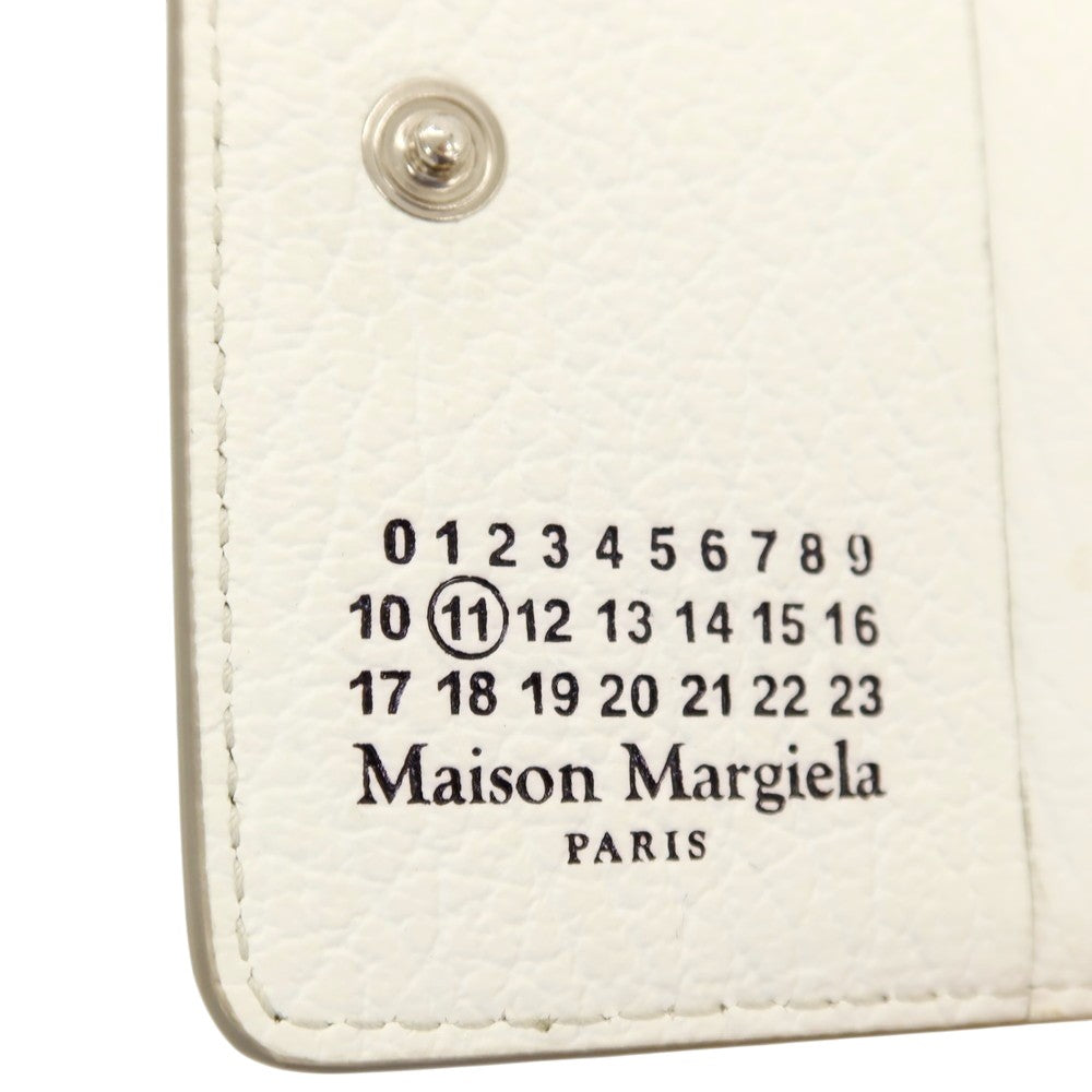 【中古】メゾン マルジェラ Maison Margiela レザー コイン&カードケース ホワイト【 状態ランクD 】【 ユニセックス 】