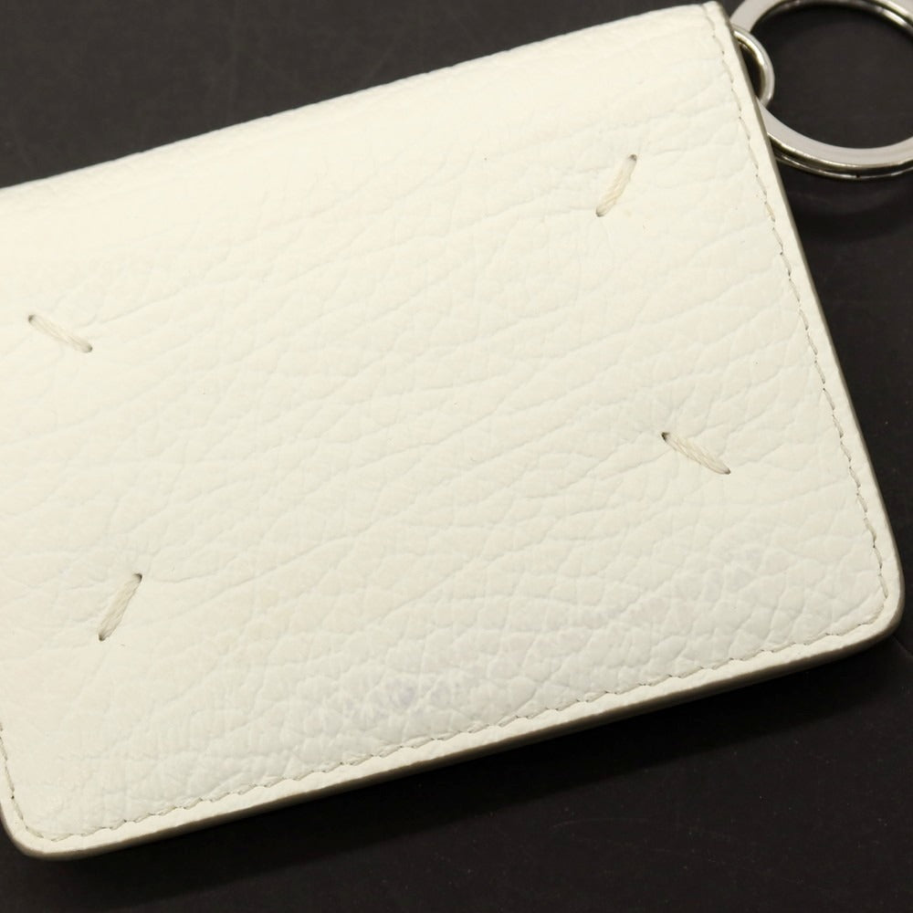 【中古】メゾン マルジェラ Maison Margiela レザー コイン&カードケース ホワイト【 状態ランクD 】【 ユニセックス 】