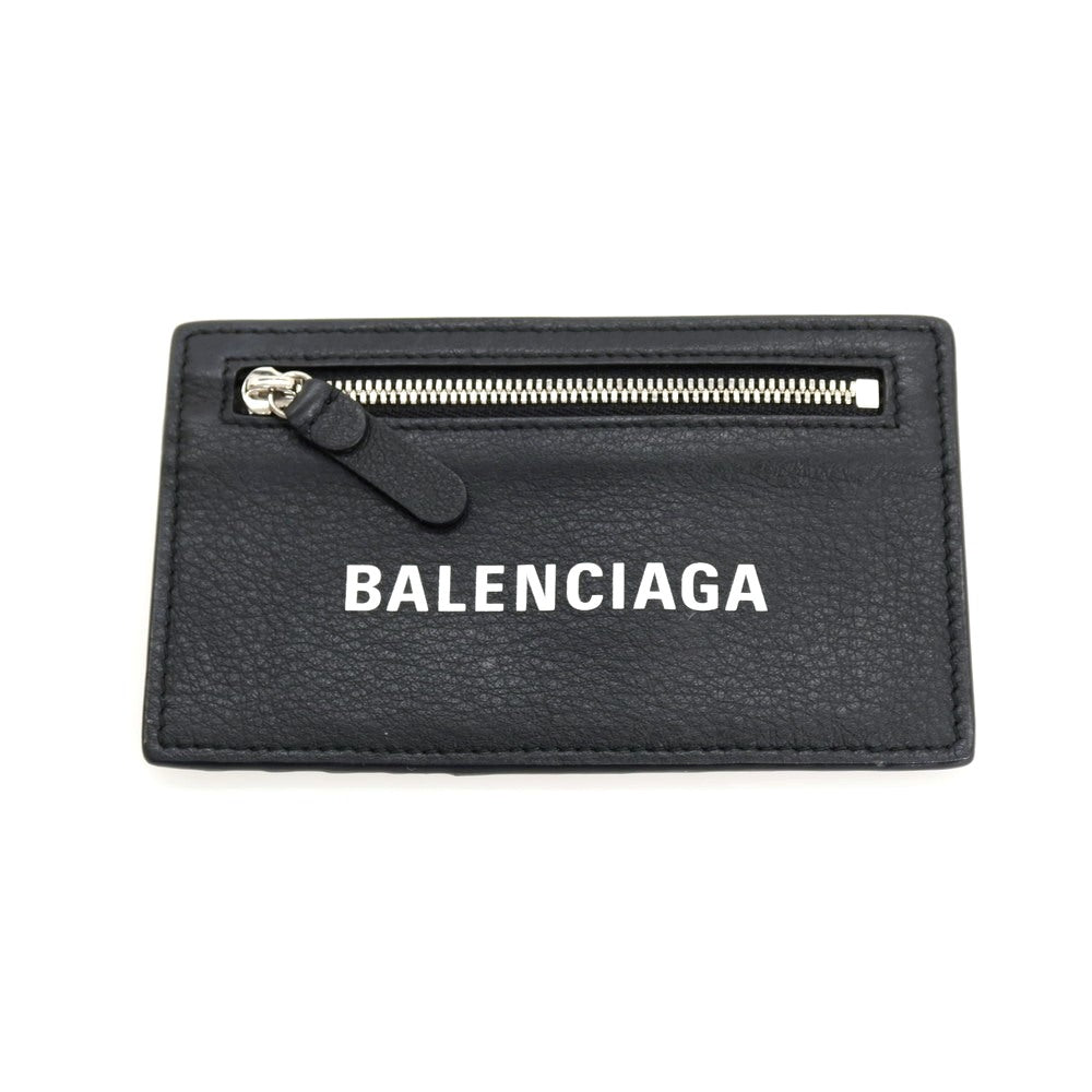 【中古】バレンシアガ BALENCIAGA レザー カードケース ブラック【 状態ランクB 】【 ユニセックス 】