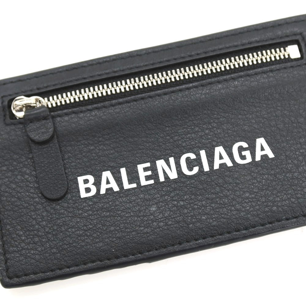 【中古】バレンシアガ BALENCIAGA レザー カードケース ブラック【 状態ランクB 】【 ユニセックス 】