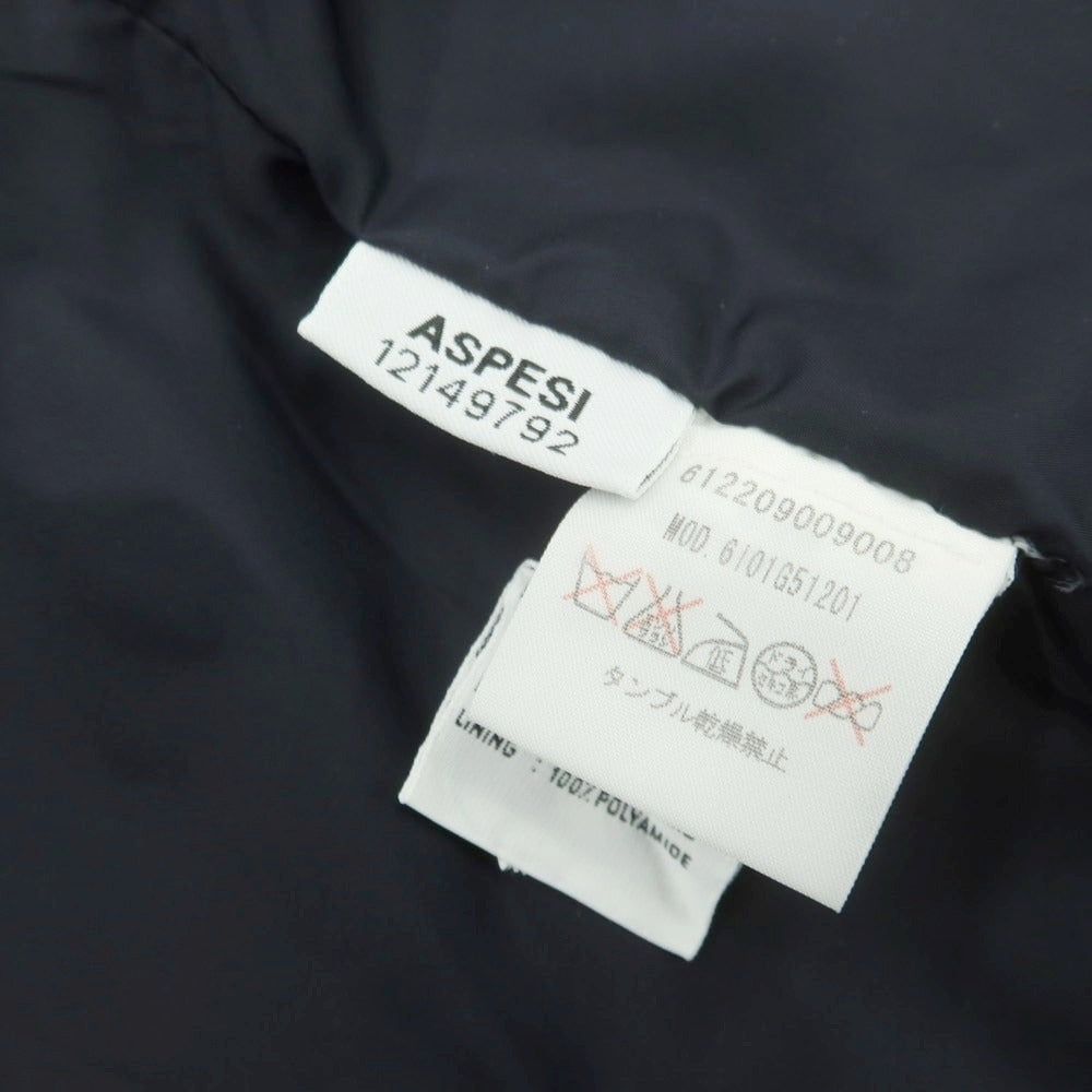 【中古】アスペジ ASPESI コットンナイロン M-65 中綿 ミリタリージャケット ネイビー【 M 】【 状態ランクC 】【 メンズ 】