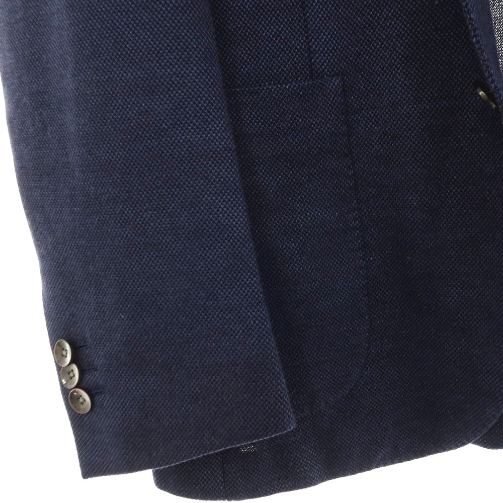 【中古】ボリオリ BOGLIOLI DOVER リネンコットン 3B テーラードジャケット ネイビー【サイズ46】【 状態ランクB 】【 メンズ 】