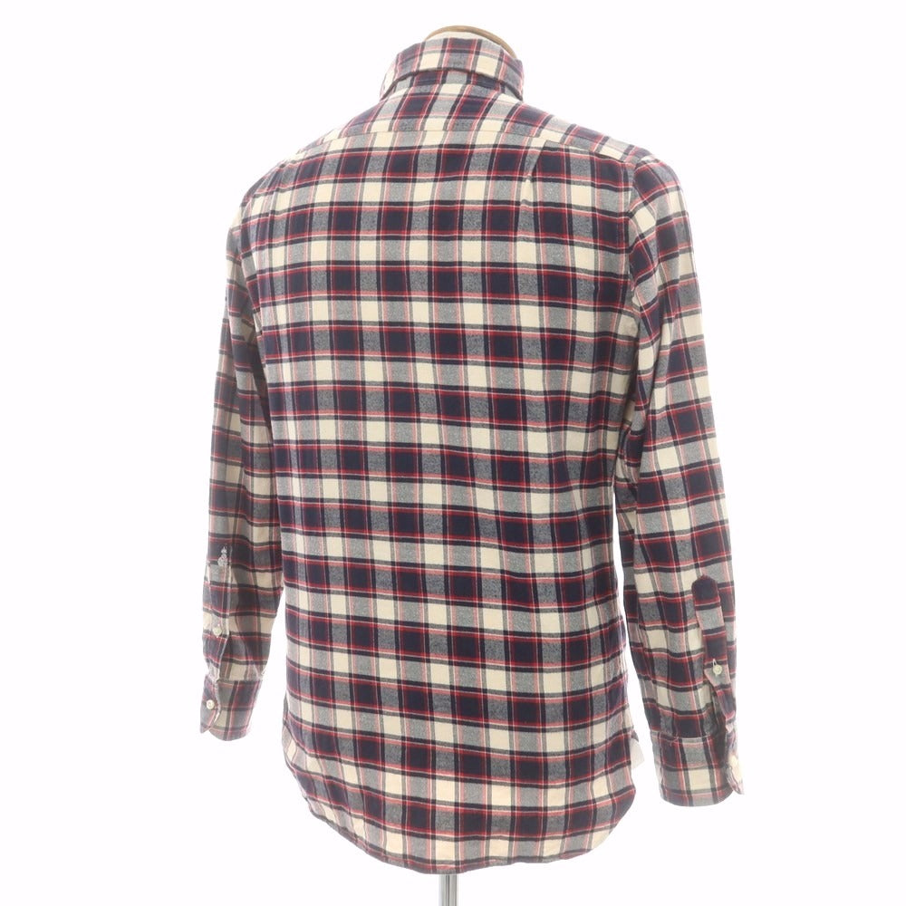 【中古】ギローバー GUY ROVER チェック カジュアルシャツ ネイビーxレッド系【 M 】【 状態ランクB 】【 メンズ 】