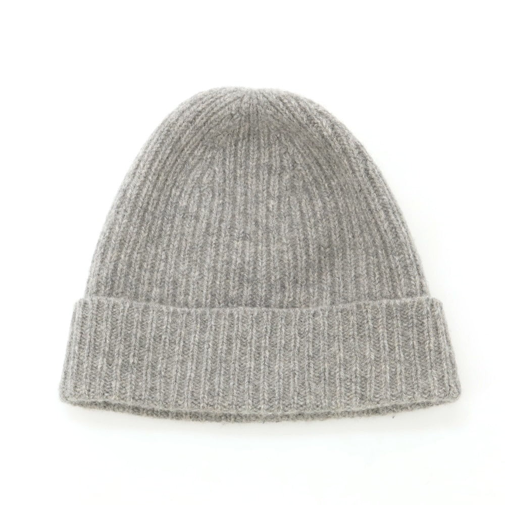 【中古】ウィリアムロッキー WILLIAM LOCKIE ウール ニットキャップ ライトグレー【 状態ランクB 】【 メンズ 】