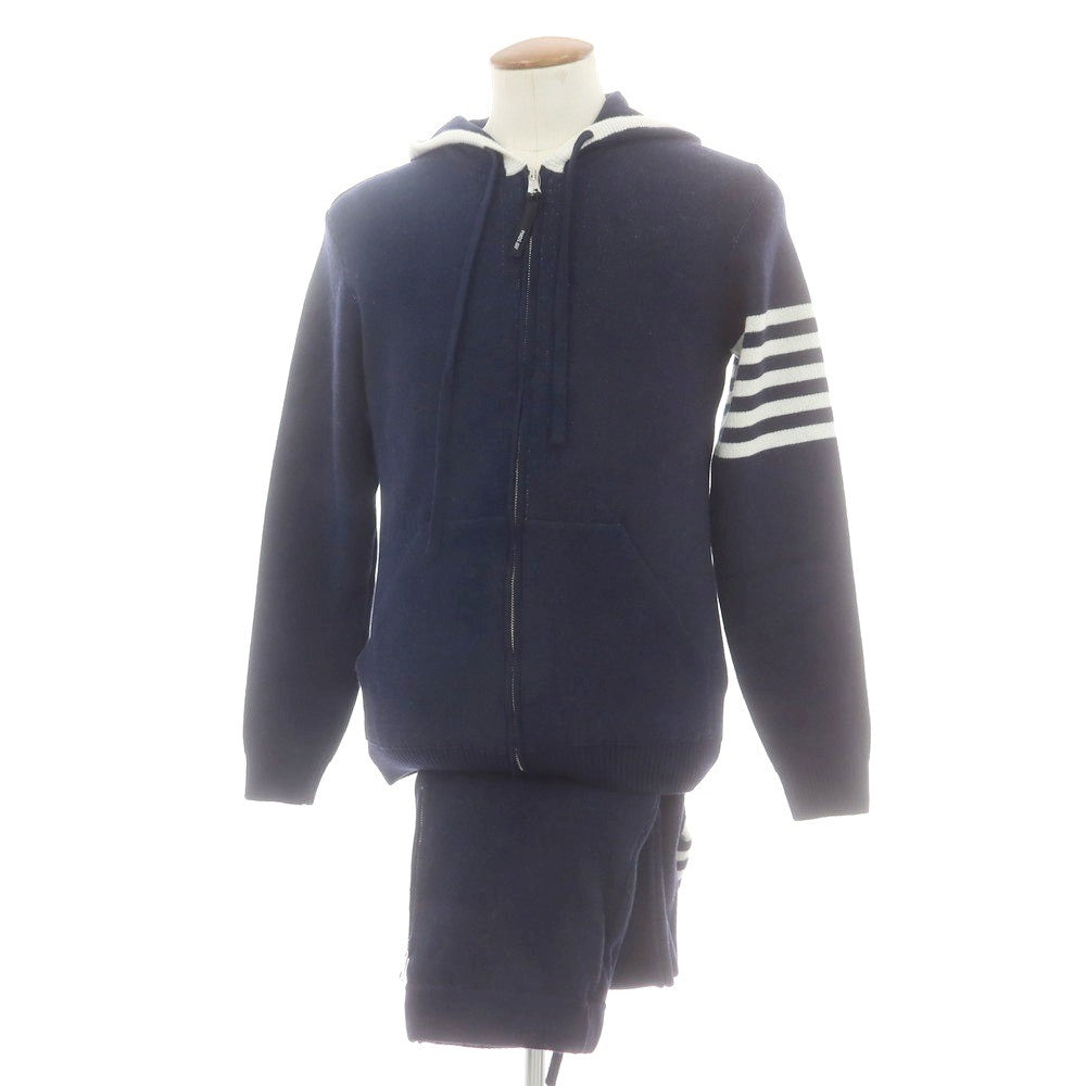 【中古】ピーエムディーエス PMDS ウールレーヨンナイロンカシミヤ ニット セットアップ ネイビー【 M 】【 状態ランクA 】【 メンズ 】