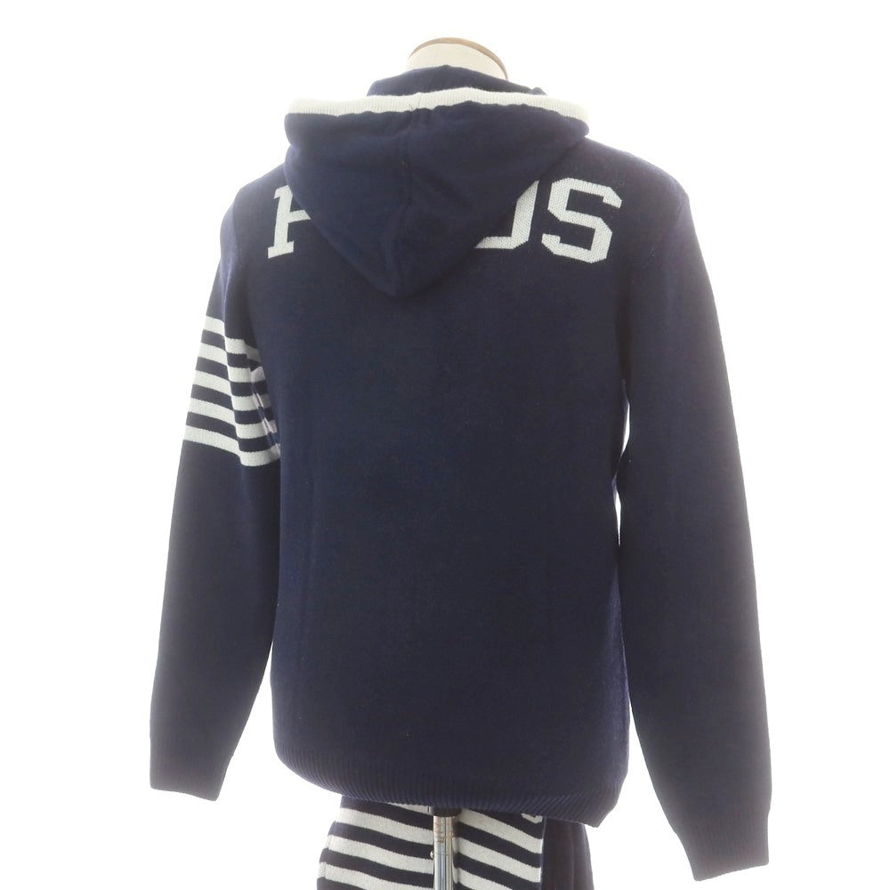 【中古】ピーエムディーエス PMDS ウールレーヨンナイロンカシミヤ ニット セットアップ ネイビー【 M 】【 状態ランクA 】【 メンズ 】