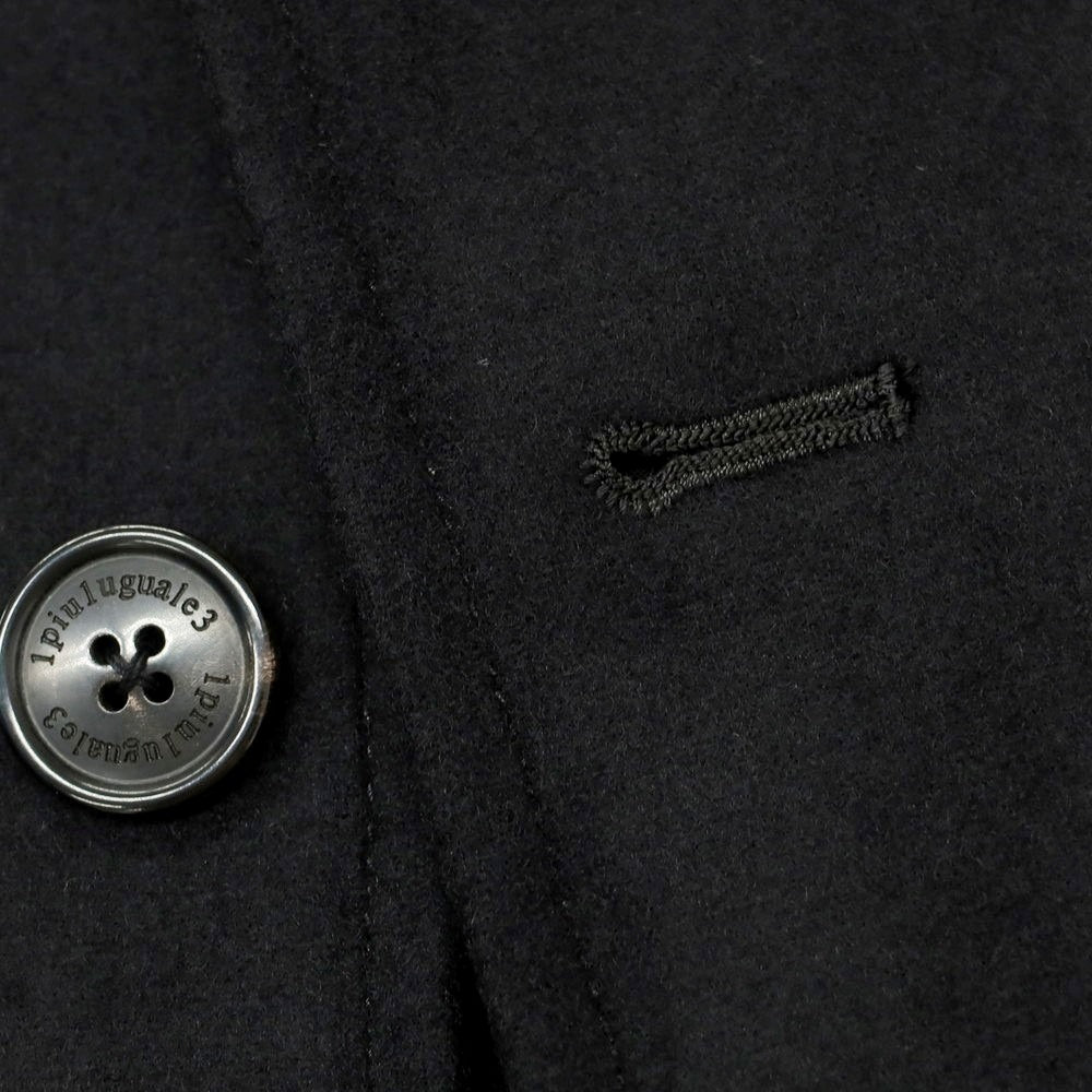 【中古】ウノピュウノウグァーレトレ 1piu1uguale3 ウールカシミヤ チェスターフィールドコート ブラック【 6 】【 状態ランクA 】【 メンズ 】