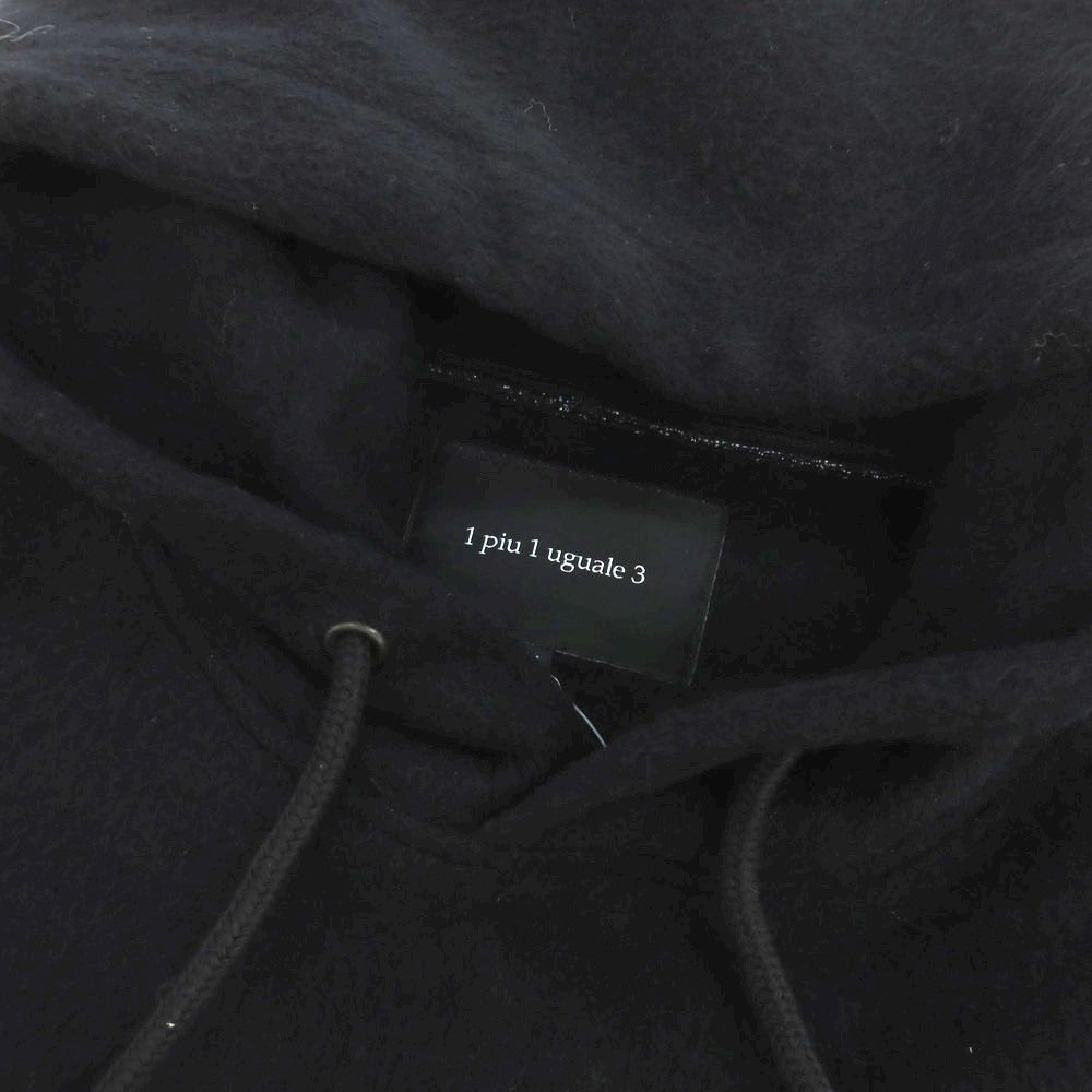 【中古】ウノピュウノウグァーレトレ 1piu1uguale3 ウールポリエステル プルオーバー パーカー ブラック【 IV 】【 状態ランクA 】【 メンズ 】