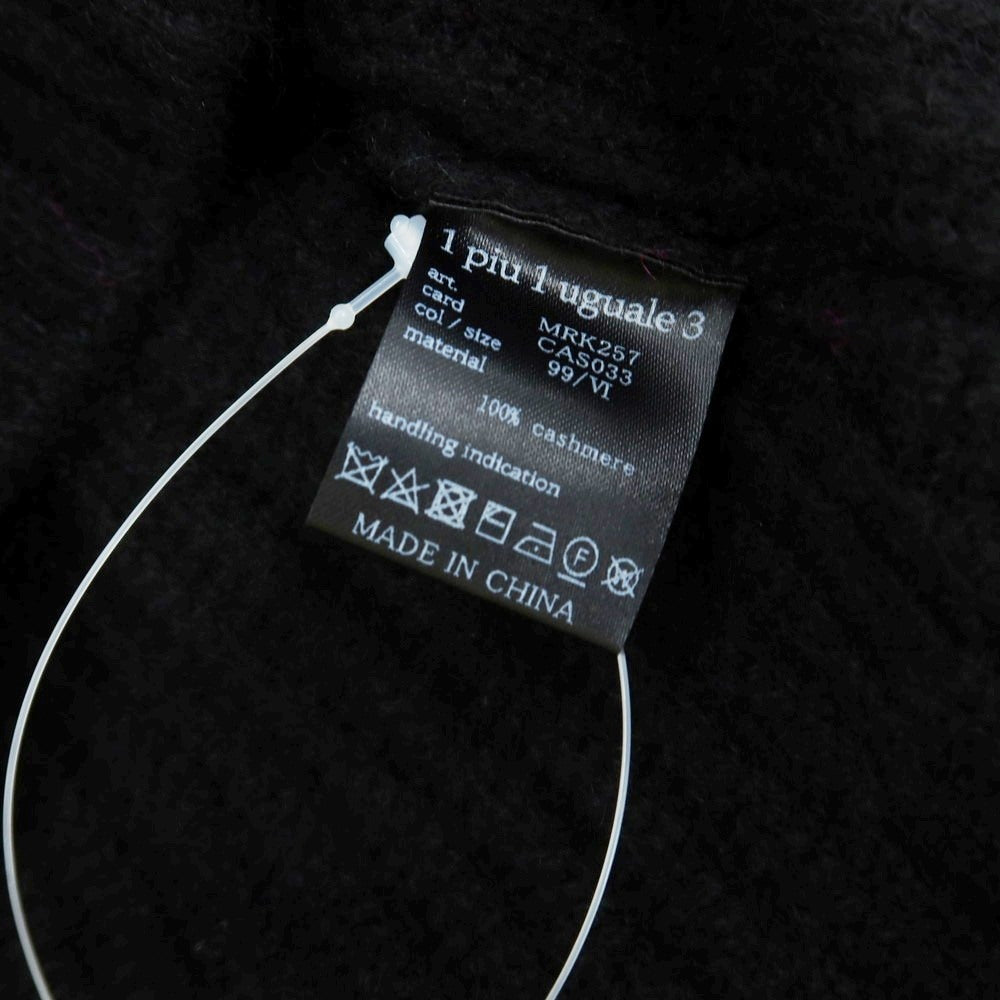 【中古】ウノピュウノウグァーレトレ 1piu1uguale3 カシミヤ タートルネック プルオーバーニット ブラック【 VI 】【 状態ランクA 】【 メンズ 】