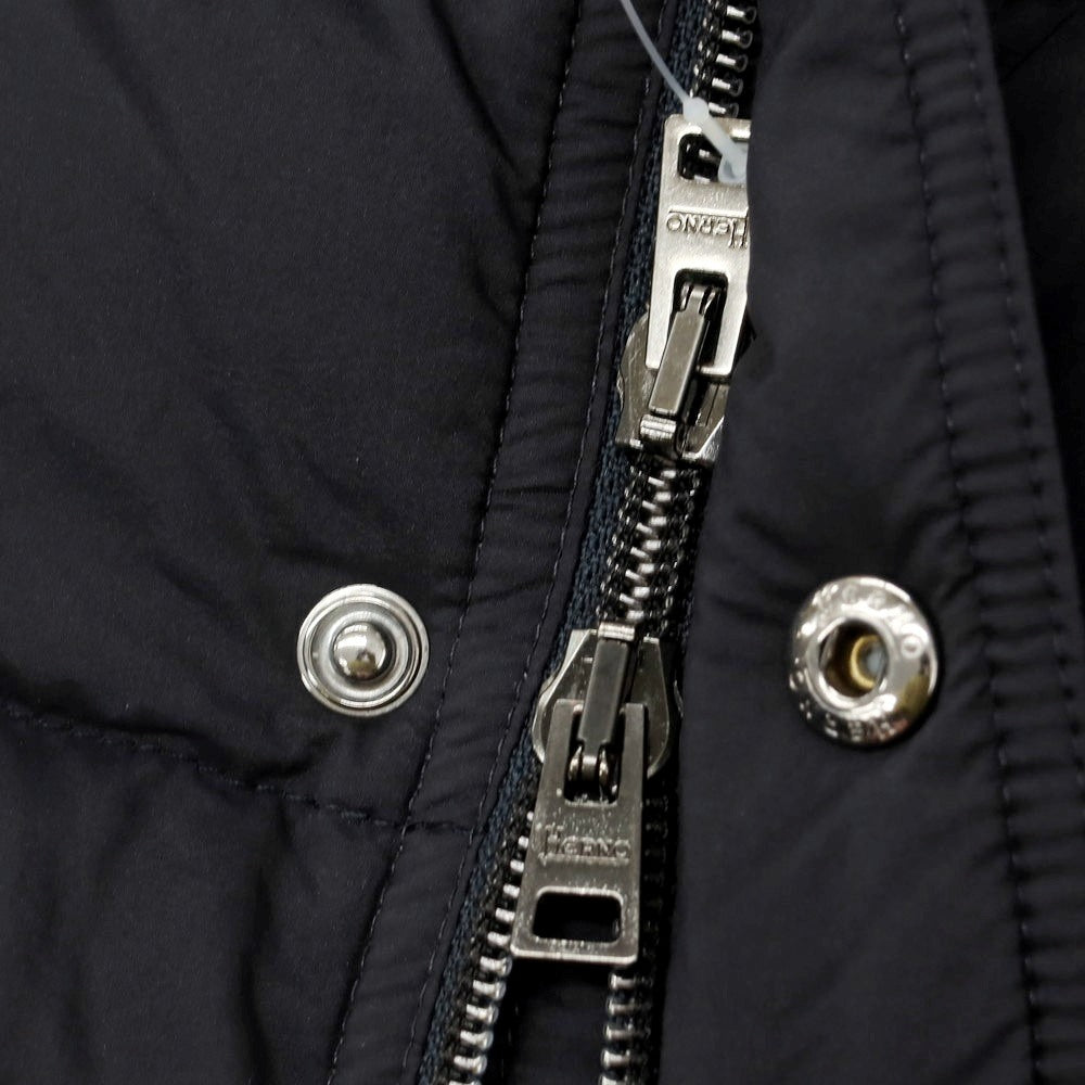 【中古】ヘルノ Herno ナイロン ダウンジャケット ネイビー【 46 】【 状態ランクB 】【 メンズ 】