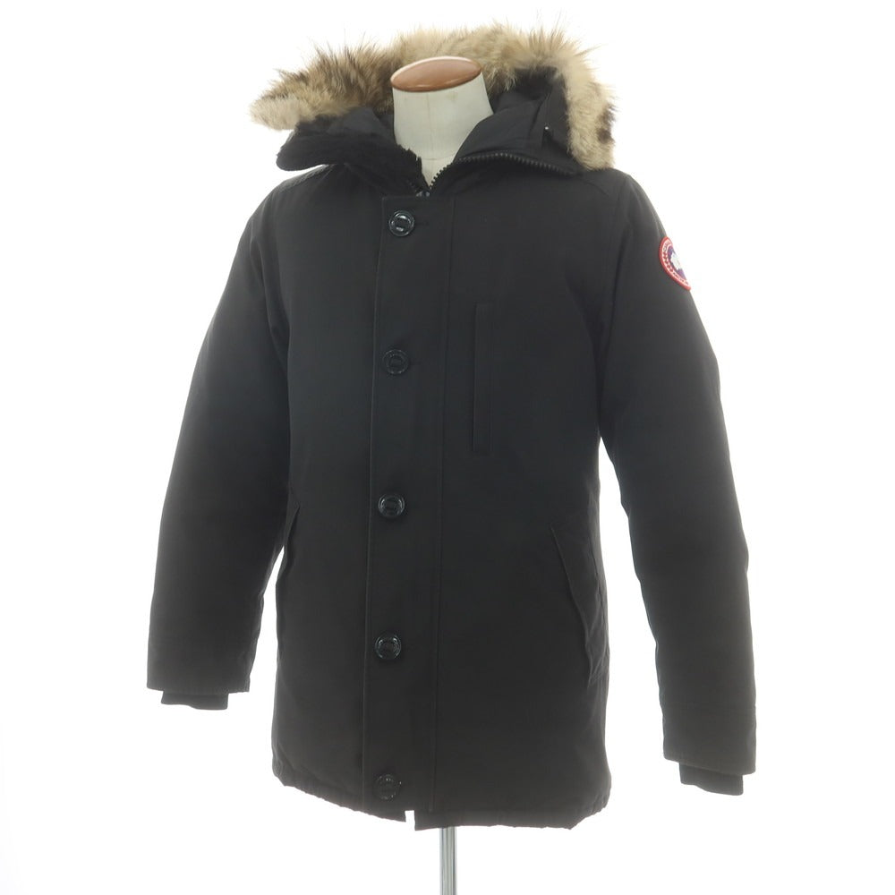 【中古】カナダグース CANADA GOOSE ジャスパー 3438MJ ファー ダウンコート ブラック【 M 】【 状態ランクC 】【 メンズ 】