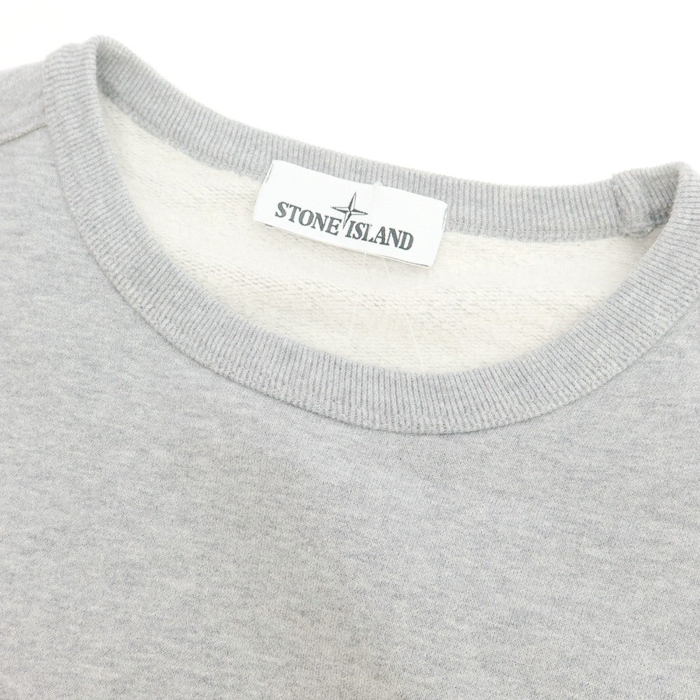 【中古】ストーンアイランド STONE ISLAND コットン クルーネック スウェット グレー【 S 】【 状態ランクB 】【 メンズ 】