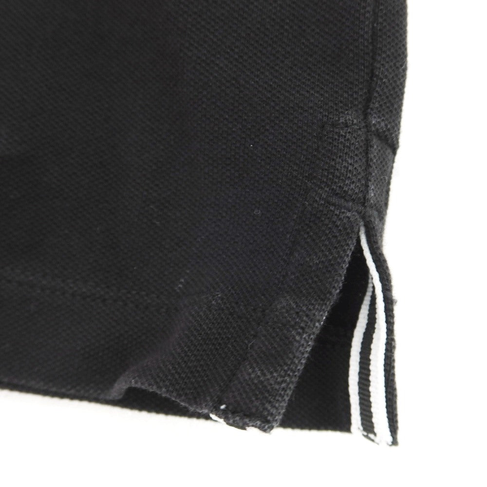 【中古】ストーンアイランド STONE ISLAND コットンポリウレタン 半袖ポロシャツ ブラック【サイズL】【 状態ランクC 】【 メンズ 】