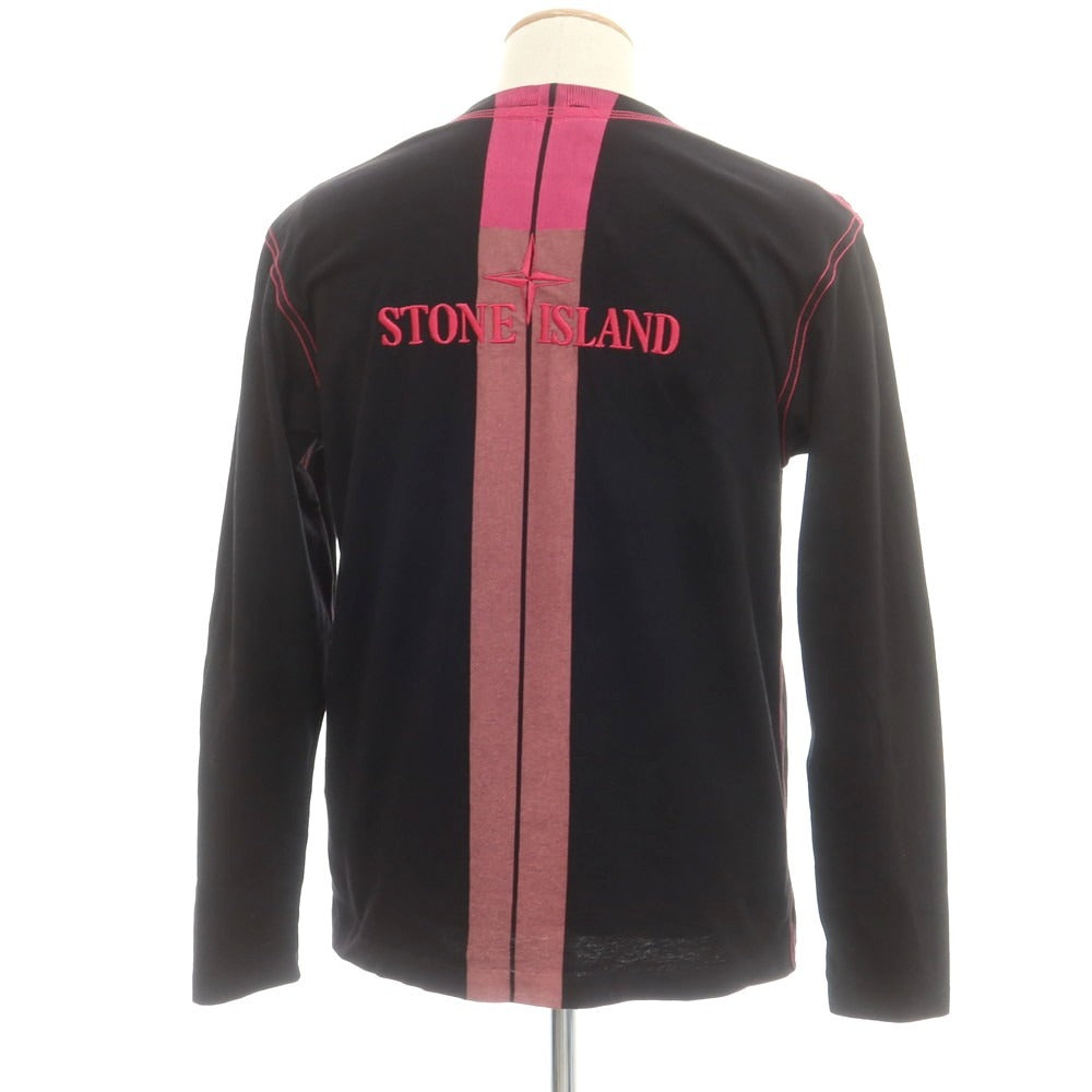 【中古】ストーンアイランド STONE ISLAND コットン 長袖Tシャツ ブラック【 S 】【 状態ランクB 】【 メンズ 】