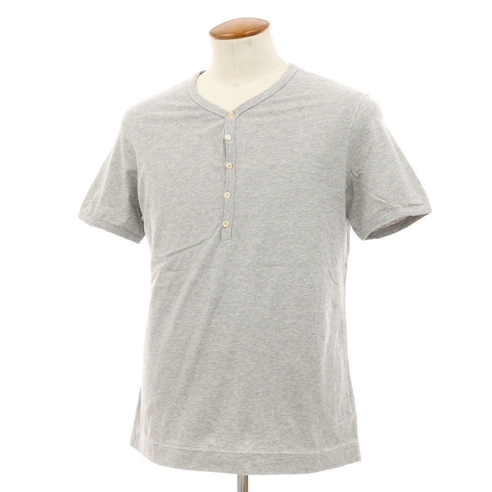 【中古】チルコロ1901 CIRCOLO 1901 コットン ヘンリーネック 半袖Tシャツ グレー【サイズM】【 状態ランクB 】【 メンズ 】