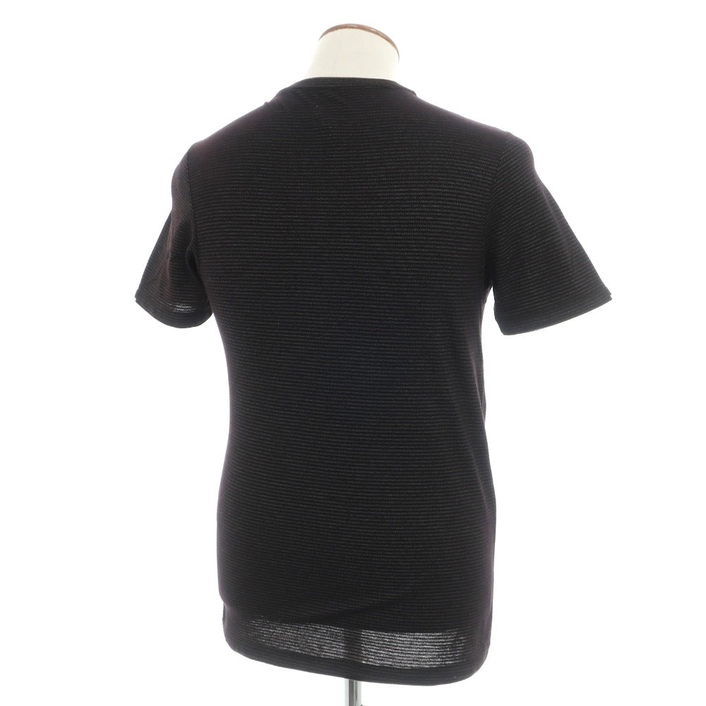 【中古】シーケーカルバンクライン ck コットンポリエステル ボーダー Vネック 半袖Tシャツ ブラック【サイズM】【 状態ランクB 】【 メンズ 】