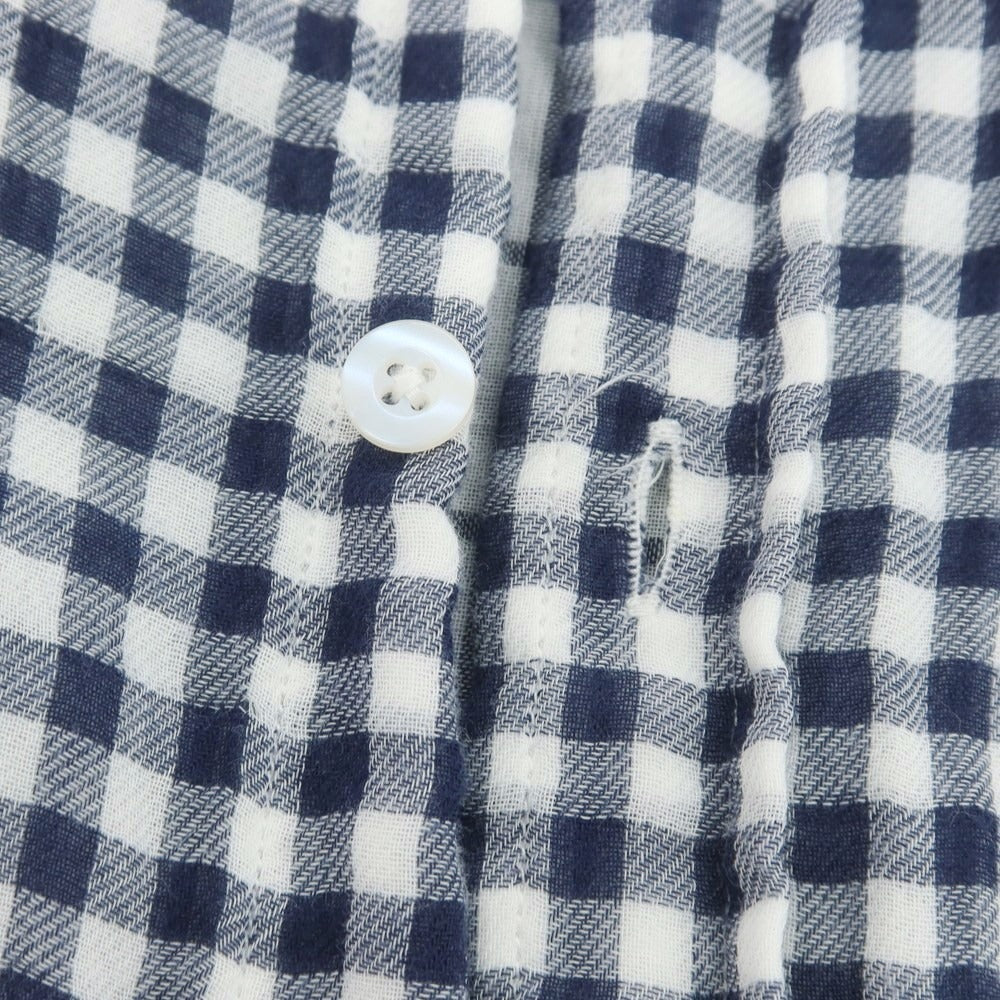 【中古】ヤヌーク YANUK チェック カジュアルシャツ ネイビーxホワイト【 M 】【 状態ランクB 】【 メンズ 】
