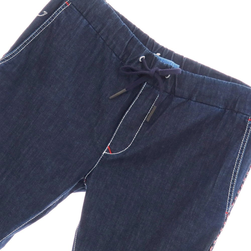 【中古】ヤコブコーエン JACOB COHEN CARL ストレッチ コットンレーヨンポリエステル イージーパンツ ネイビー【 M 】【 状態ランクB 】【 メンズ 】