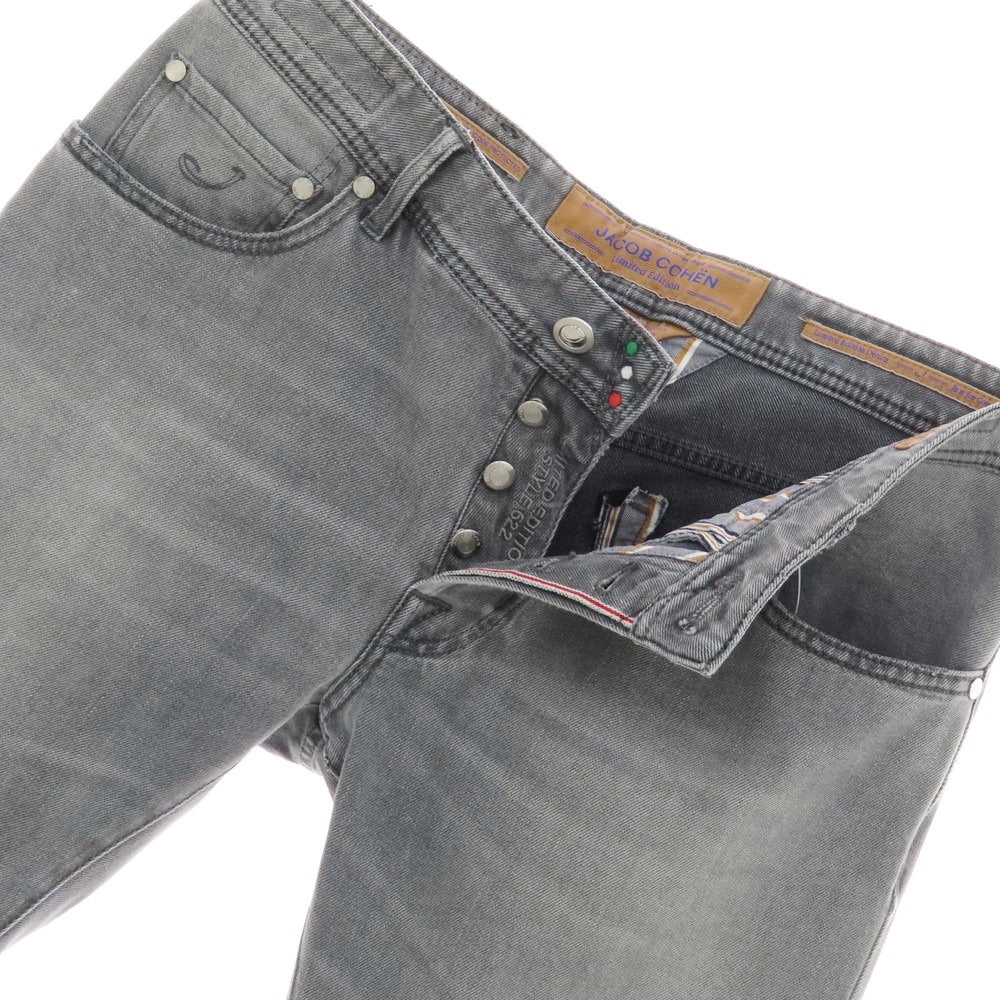 【中古】ヤコブコーエン JACOB COHEN LIMITED EDITION J622 ストレッチコットン ジーンズ デニムパンツ グレー【 33 】【 状態ランクC 】【 メンズ 】
