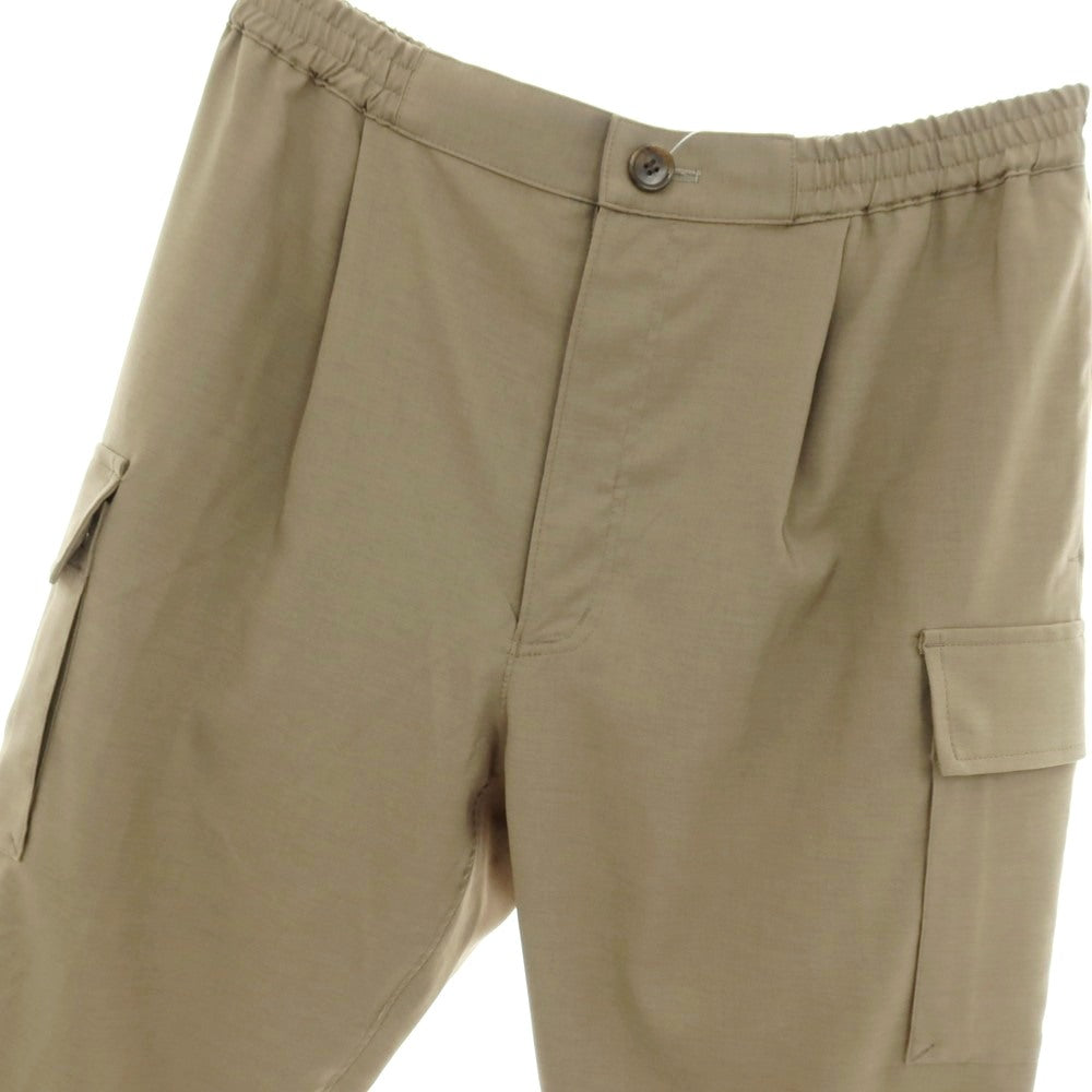 【中古】ミスターオリーブ MR.OLIVE ポリエステル イージーカーゴパンツ カーキベージュ系【サイズM】【 状態ランクB 】【 メンズ 】