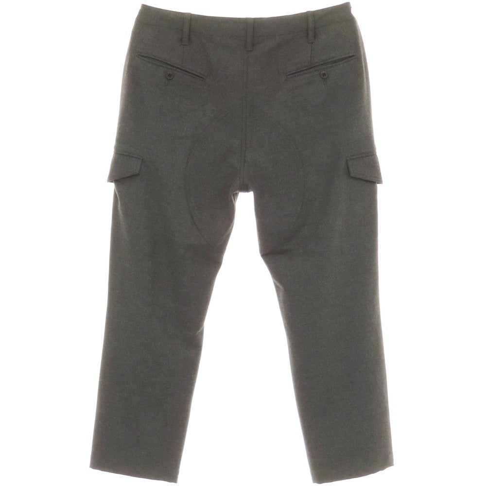 【中古】サージュデクレ sage de cret ストレッチ ポリエステルレーヨンアクリル イージーカーゴパンツ ダークグレー【 L 】【 状態ランクB 】【 メンズ 】