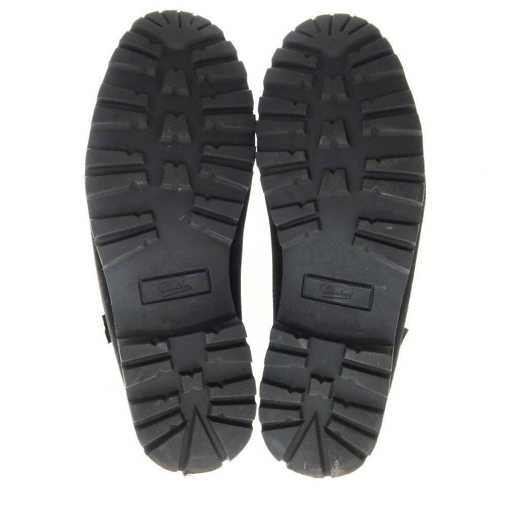 【中古】パラブーツ Paraboot スエード ビットローファー ブラック【 7 】【 状態ランクA 】【 メンズ 】