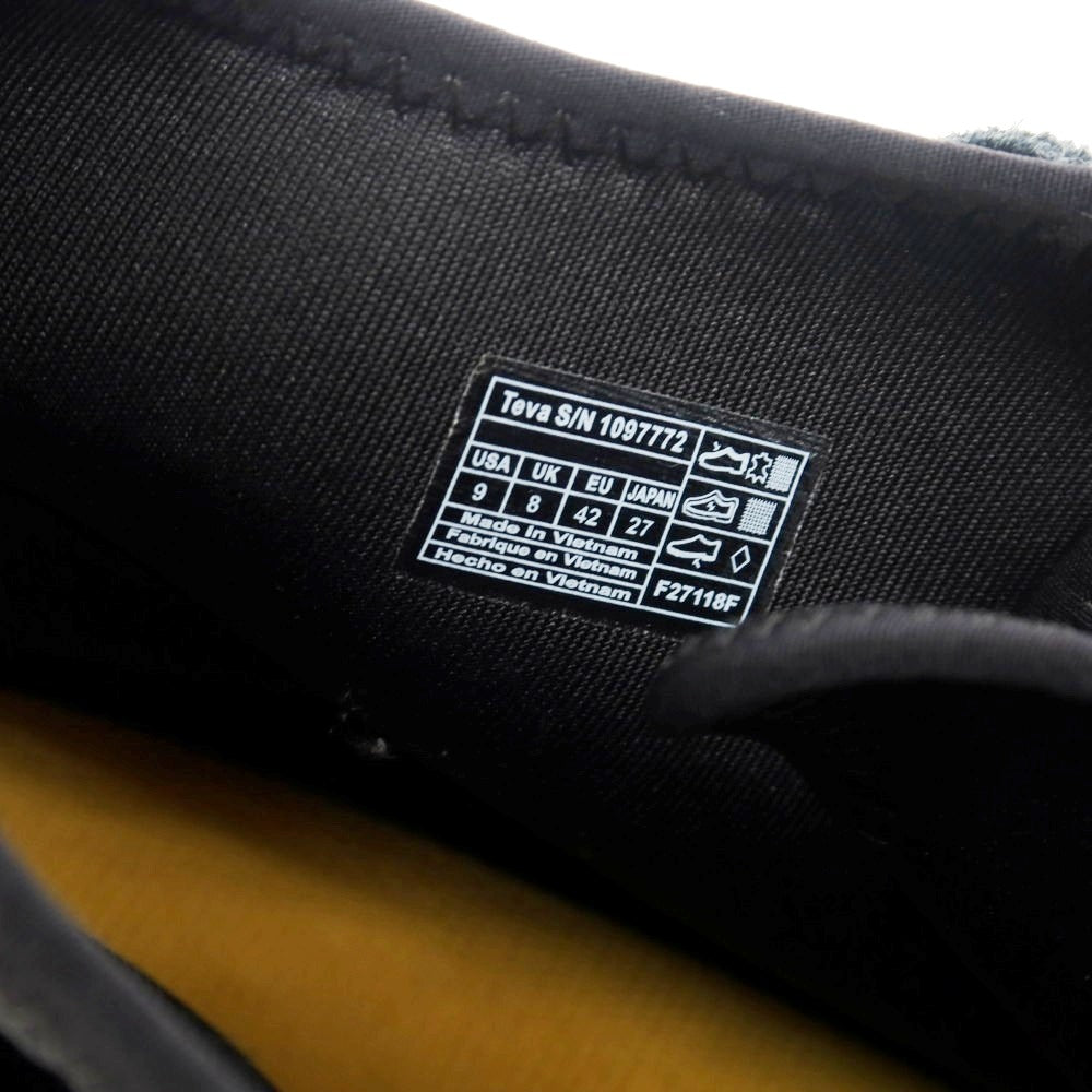 【中古】テバ Teva モカシンブーツ スニーカー ブラック【 27 】【 状態ランクC 】【 メンズ 】