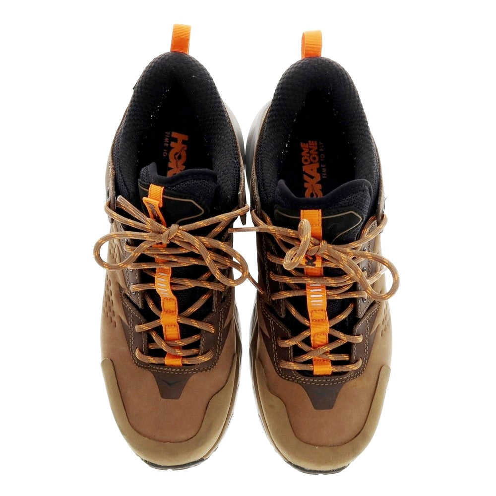 【中古】ホカ オネ オネ HOKA ONE ONE KAHA LOW GTX スニーカー ブラウン【 26.5 】【 状態ランクC 】【 メンズ 】