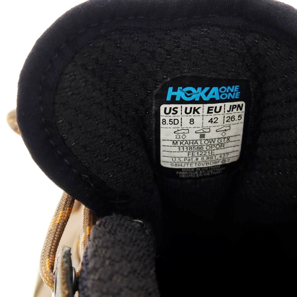 【中古】ホカ オネ オネ HOKA ONE ONE KAHA LOW GTX スニーカー ブラウン【 26.5 】【 状態ランクC 】【 メンズ 】